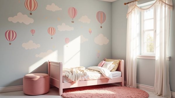 Créez une chambre de fille originale avec notre papier peint