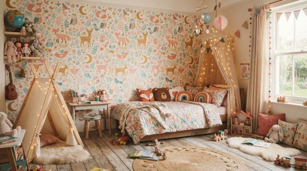 Créez une chambre de fille originale avec notre papier peint