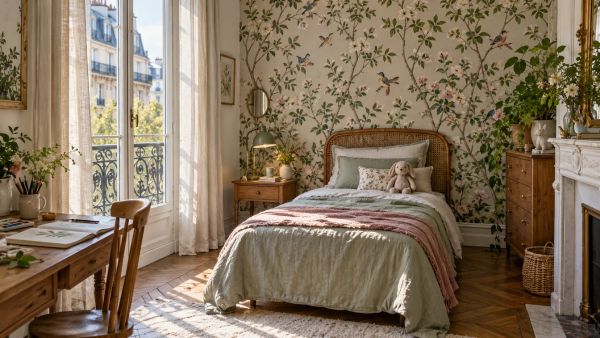 Transformez la chambre de votre fille avec notre papier peint créatif